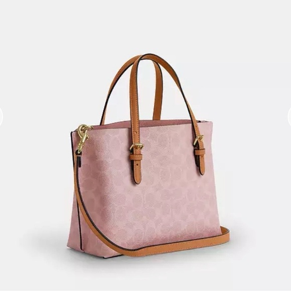 New COACH MOLLIE 25 POWDER PINK TOTE - Picture 5 of 7